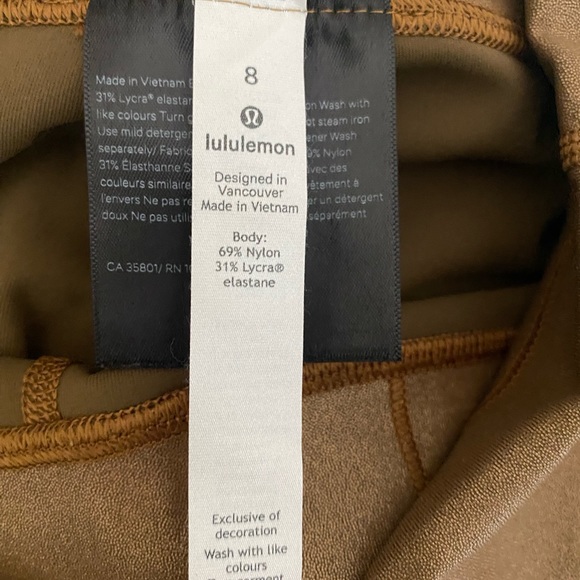 GOLD LIMITED EDITION lululemon leggings - Picture 4 of 5